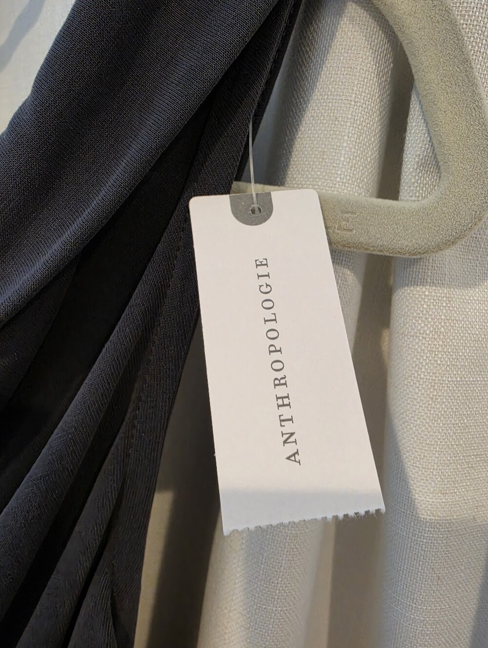 Pilcro One Shoulder Draped Sleeveless Top - Charcoal Gray - Picture 7 of 9